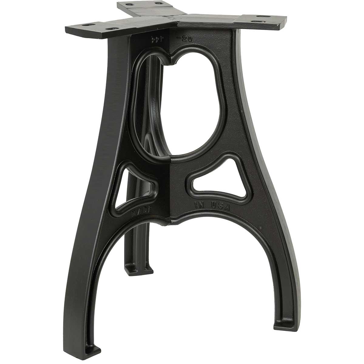 22" Cast Aluminum Three Leg Pedestal Table Base