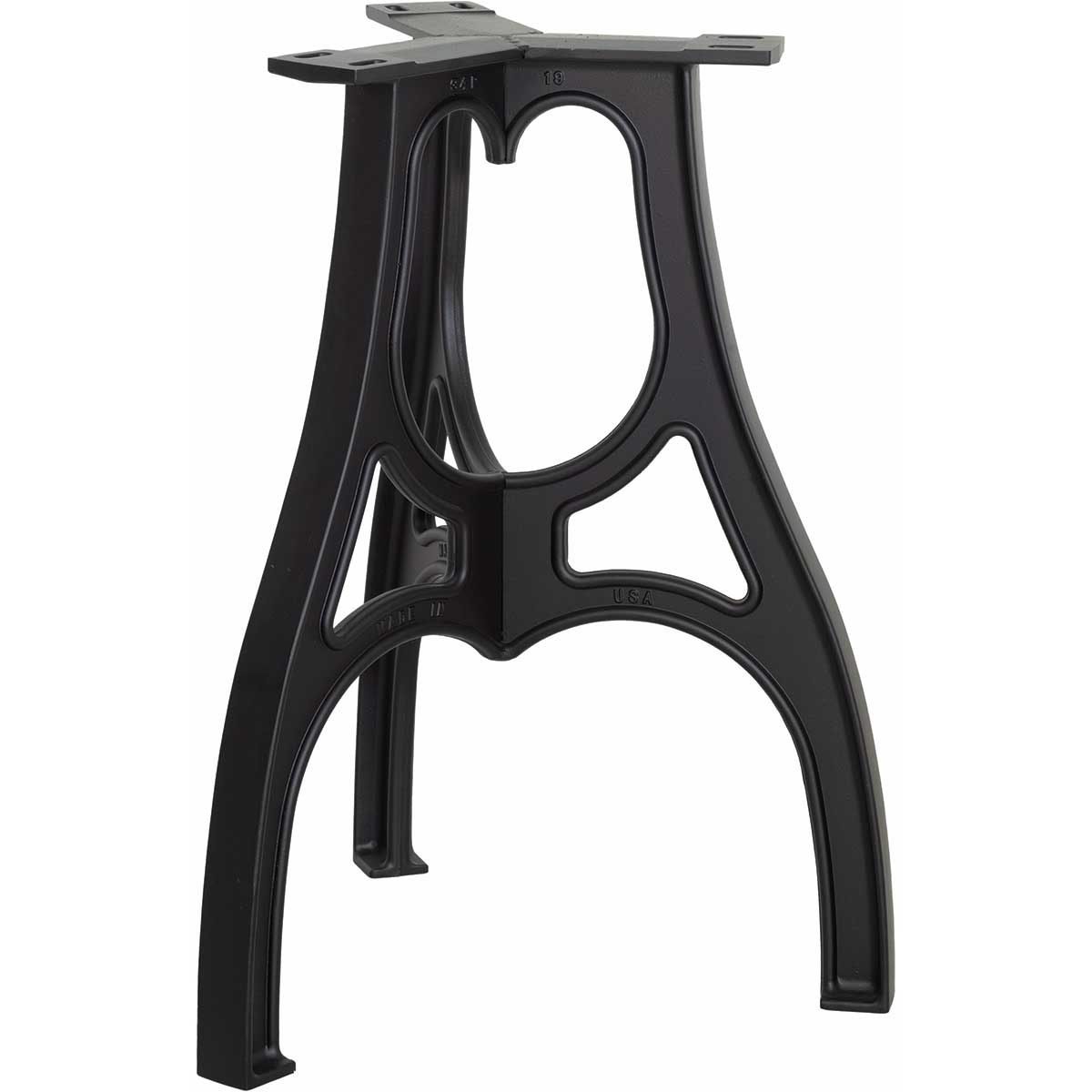 34" Cast Aluminum Three Leg Bar Height Pedestal Base