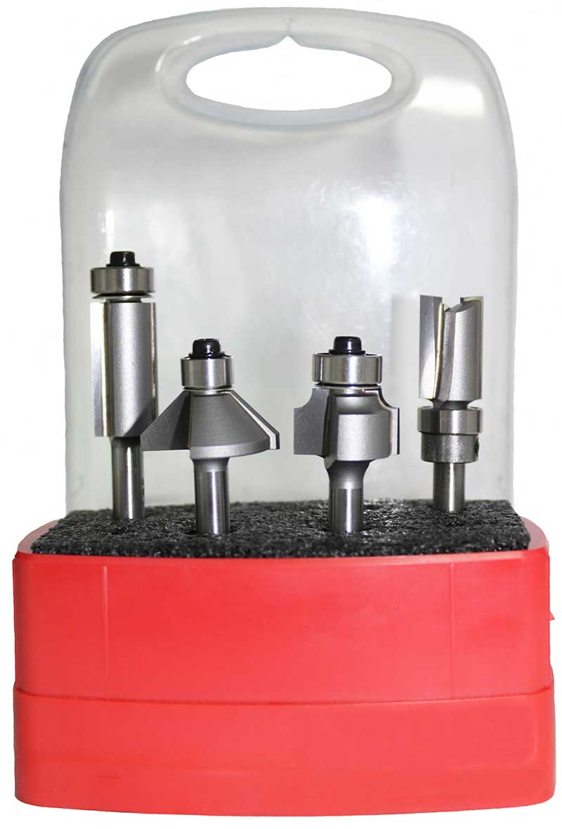 Whiteside 404 Compact Router Bit Set. 4 Pc. 1/4" Shank