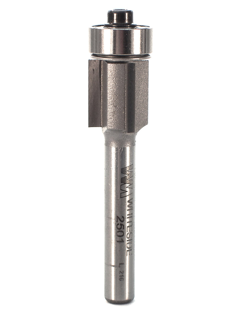 Flush Trim Bit 1/2CD 1/2CL w/B3 Bearing 1/4SH 2-1/8OAL 3FL