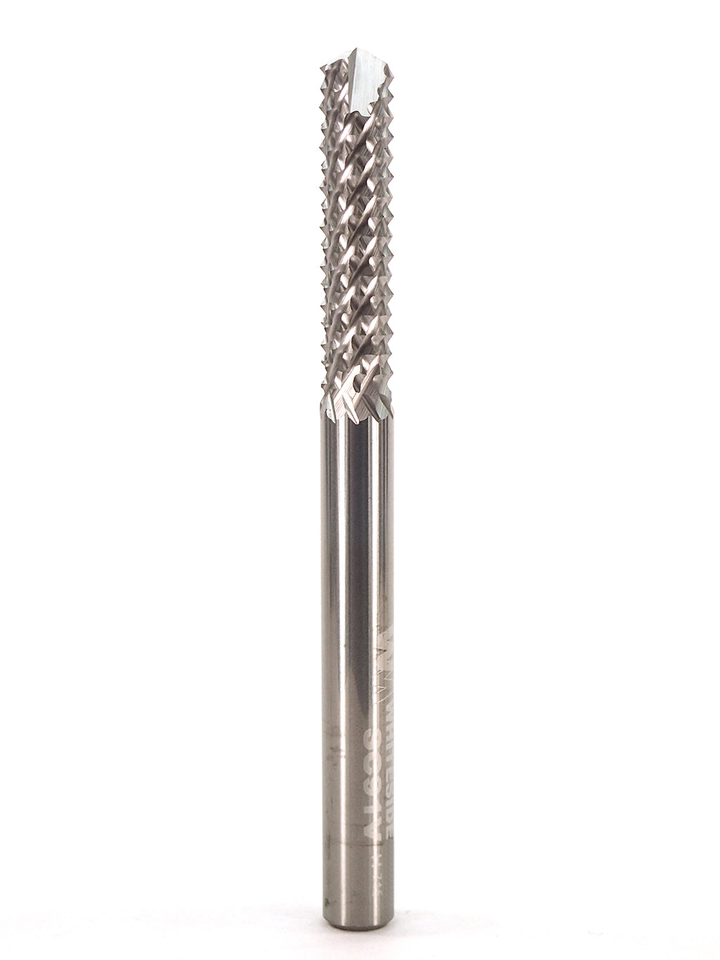 Whiteside SC91V Solid Carbide Fiberglass Bit 1/4SH 1/4CD 1CL 3OAL w/Plunge Point