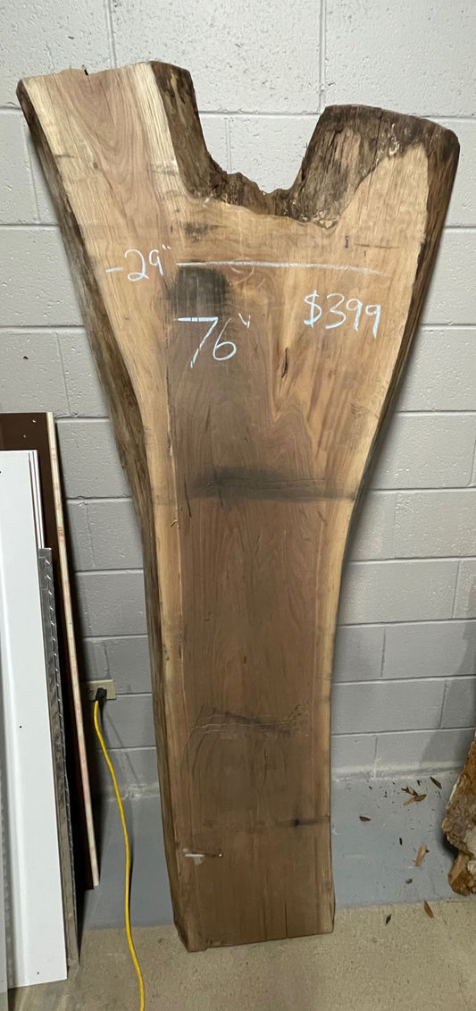 Walnut Live Edge Slab 10/4 #0035