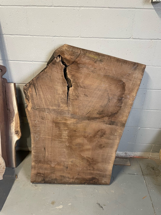 Walnut Live Edge Slab 12/4 #0043