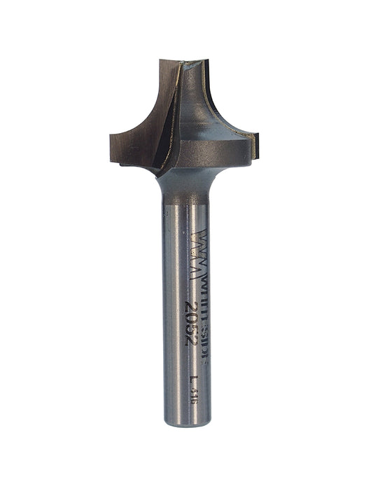 Plunge Roundover Bit w/Plunge Point1/4R 3/4LD 1/4SD 1/4SH 1-7/8OAL 2FL