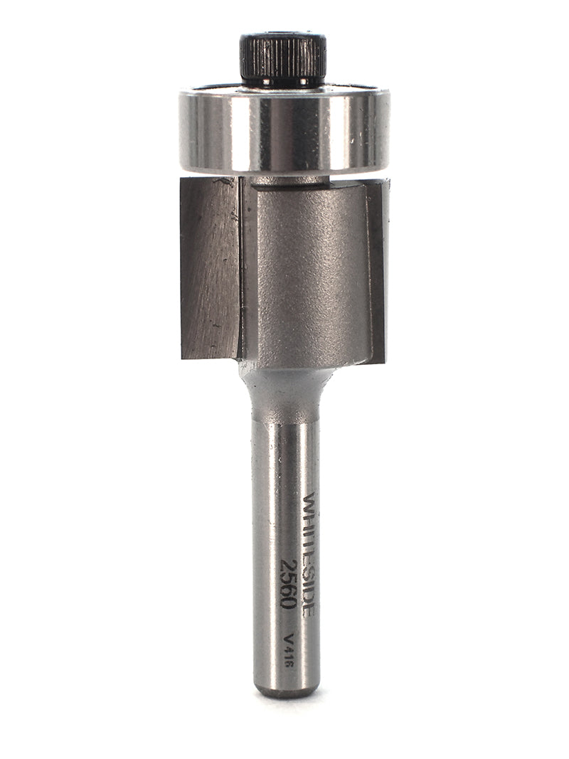 Downshear Flush Trim Bit 3/4CD 5/8CL 1/4SH 2-1/8OAL 2FL w/B4 Bearing