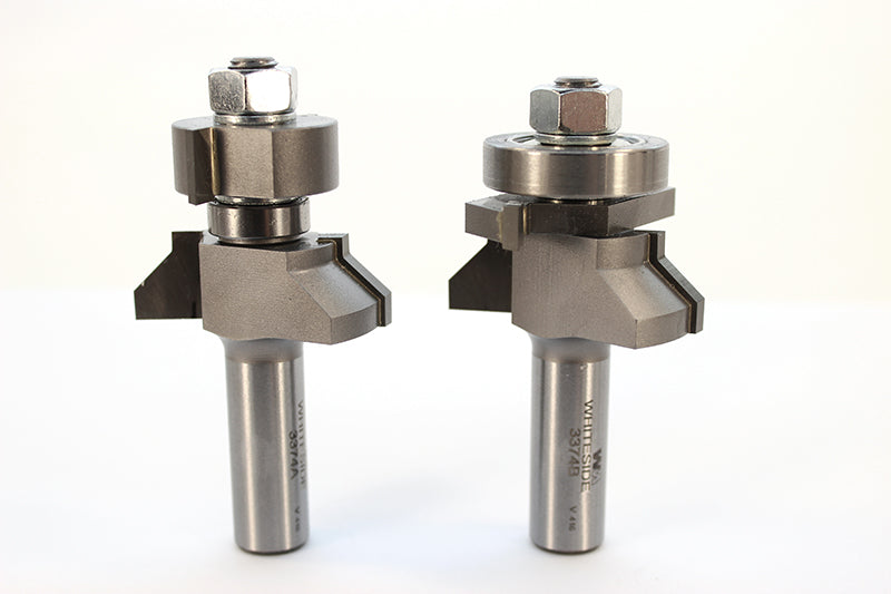 Vee Panel Tongue & Groove Set w/Ball Bearing Guide 5/8-1Material Thickness 1-5/8LD 1CL 1/2SH 2-3/4OAL 2FL