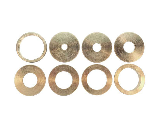 Base Plate Reducers Solid Brass Set of 8