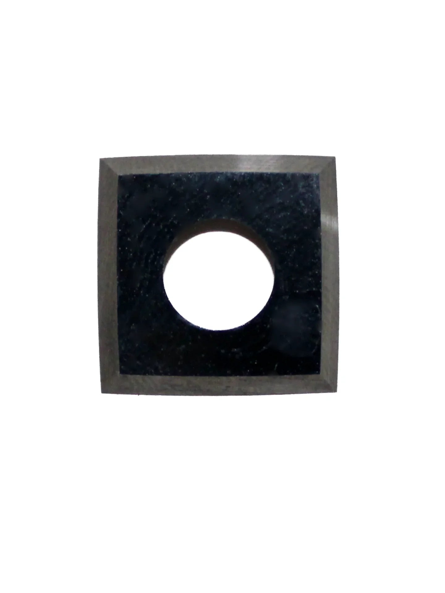 Square Carbide Insert 14mm x 14mm x 2mm- 150mm Radius Edge with Radius Corner and Countersunk Hole- 10pc pack